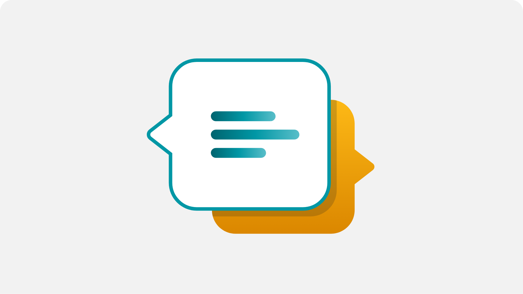 Icon of a "Contact us" message bubble.