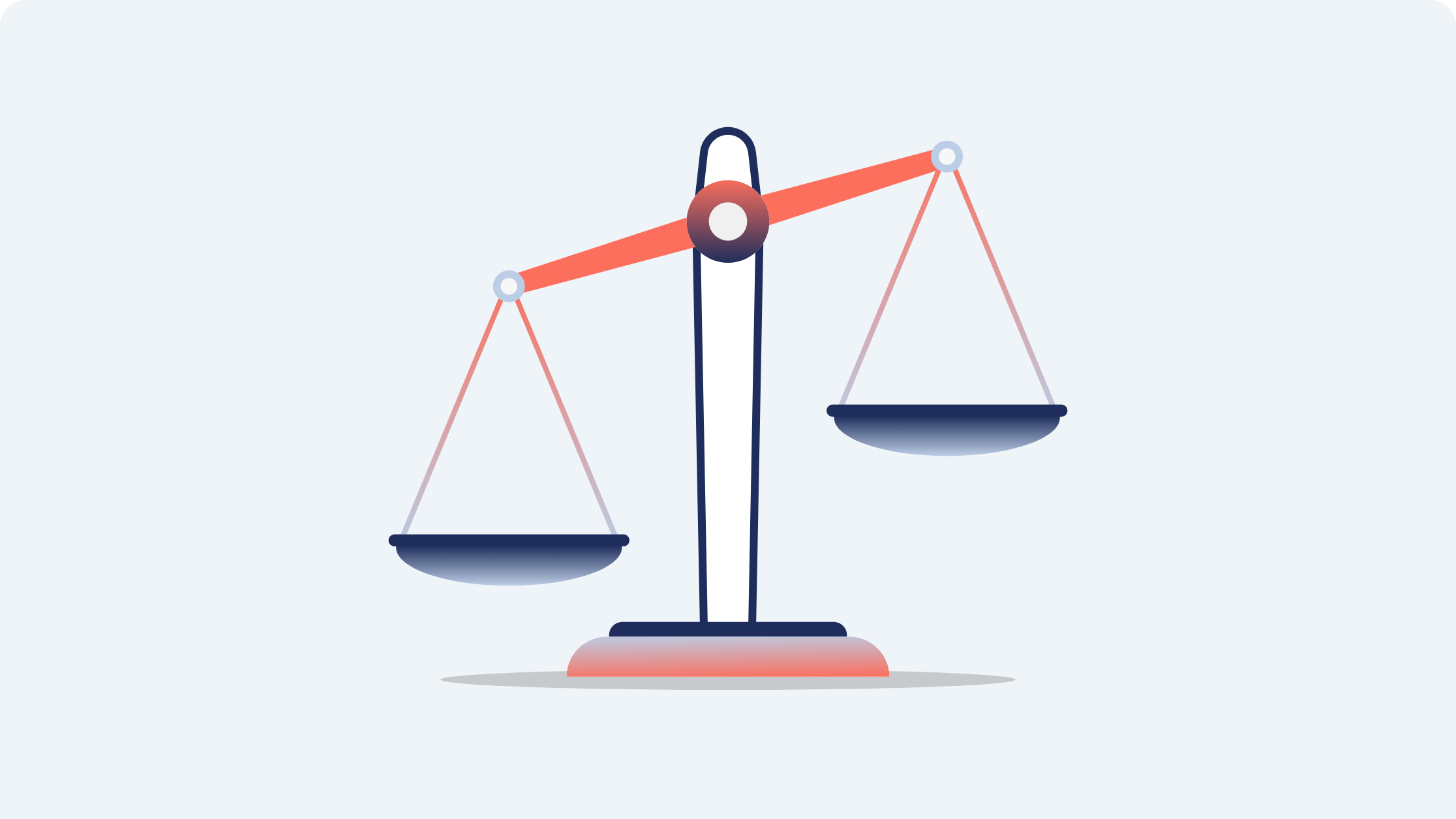 Icon of tipping scales.