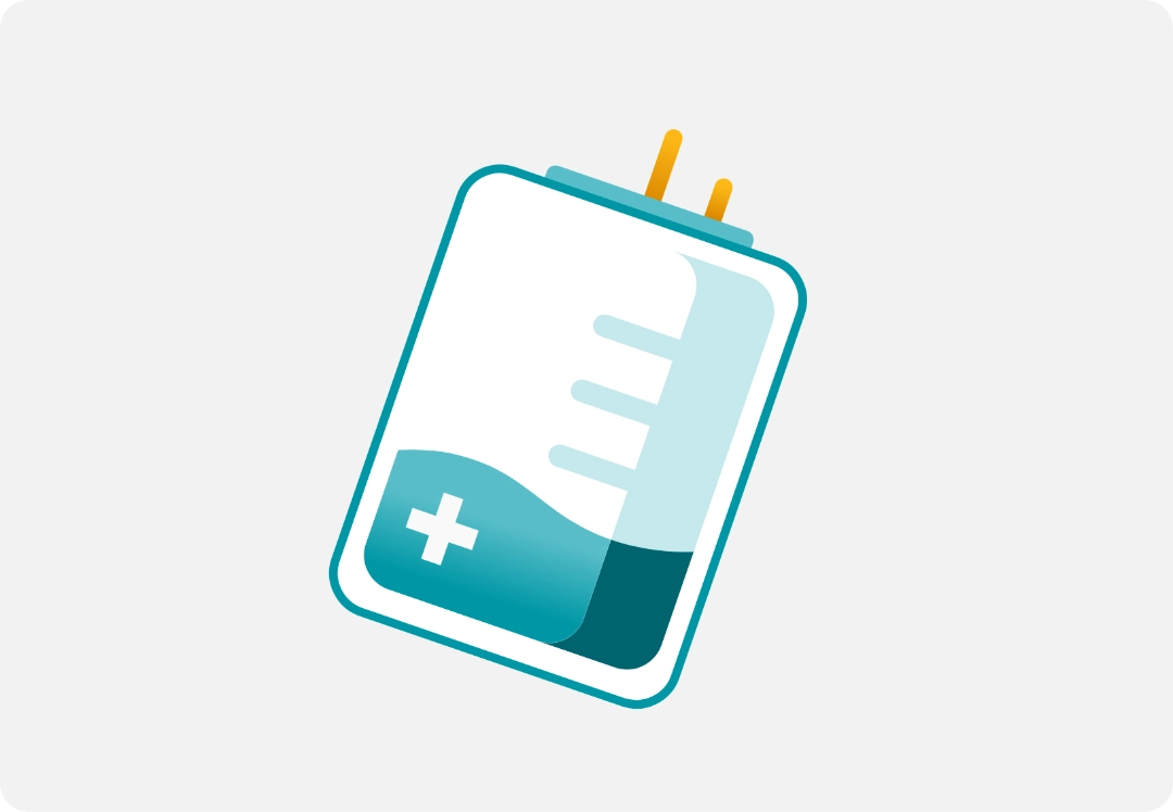 Illustration of an intravenous infusion.