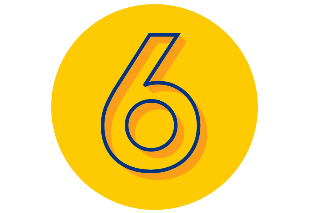 Icon representing six Qfitlia™ injections per year.