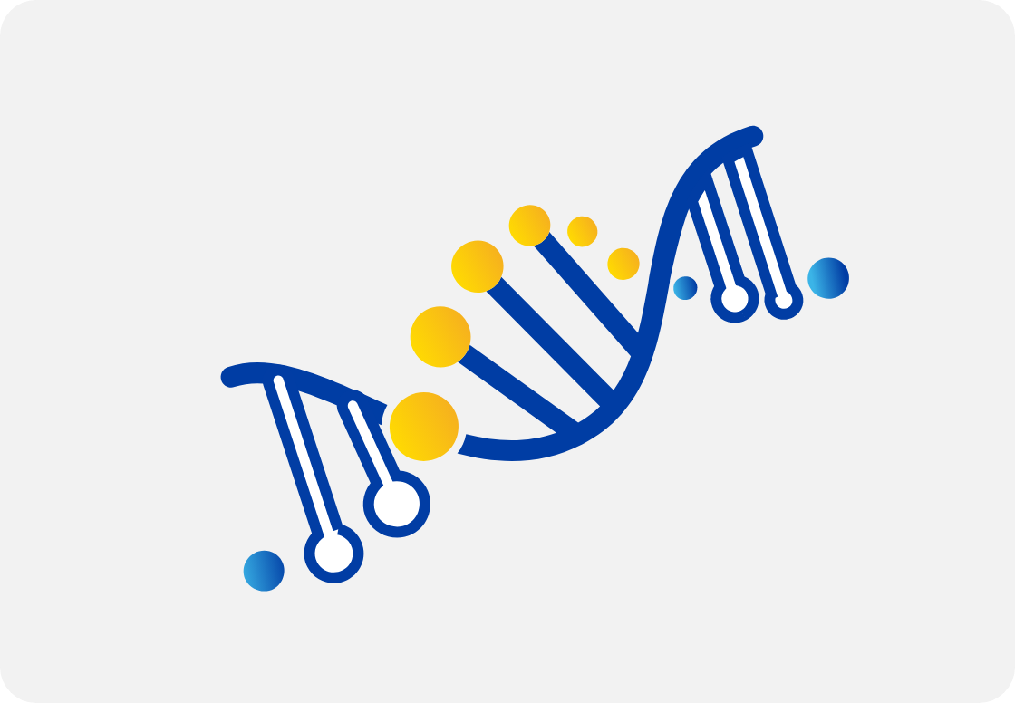 Illustration of a human DNA strand.