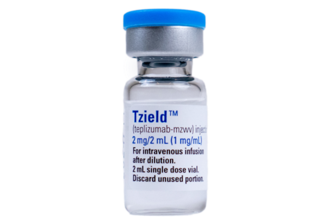 TZIELD product vial.