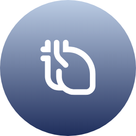 Icon representing cardiac failure.