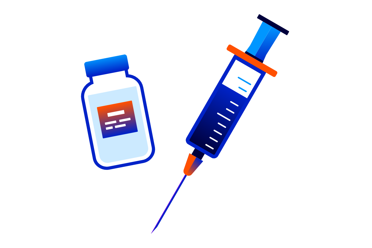 illustration of TZIELD vaccine vial. 