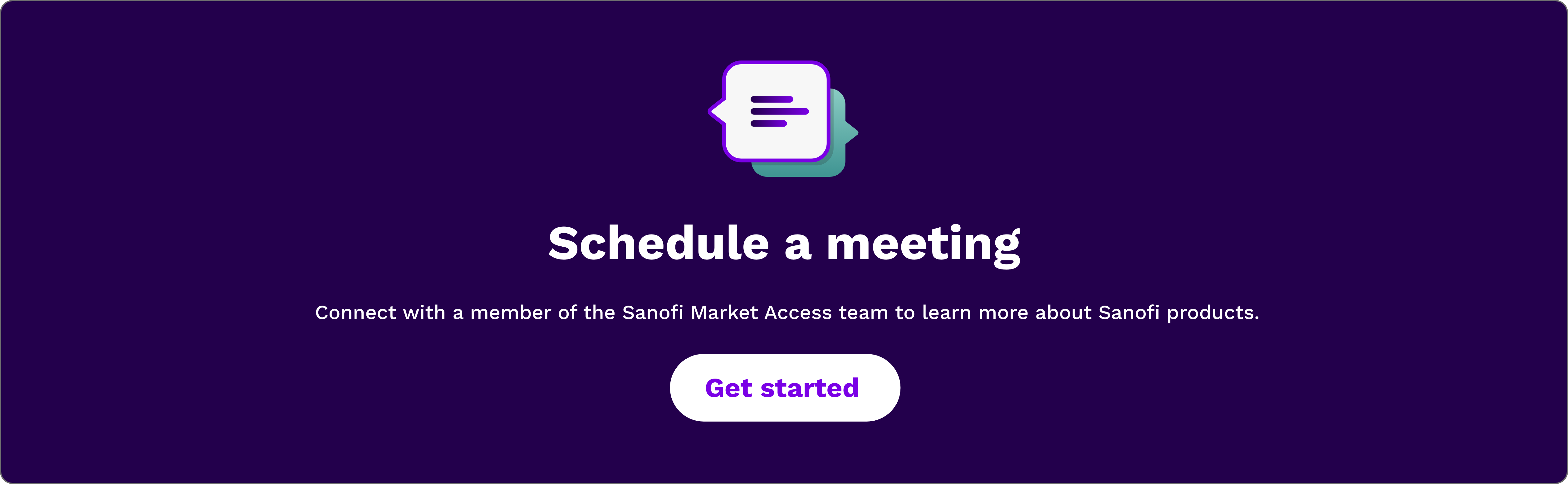 Icon of a “Contact Us” message bubble. 