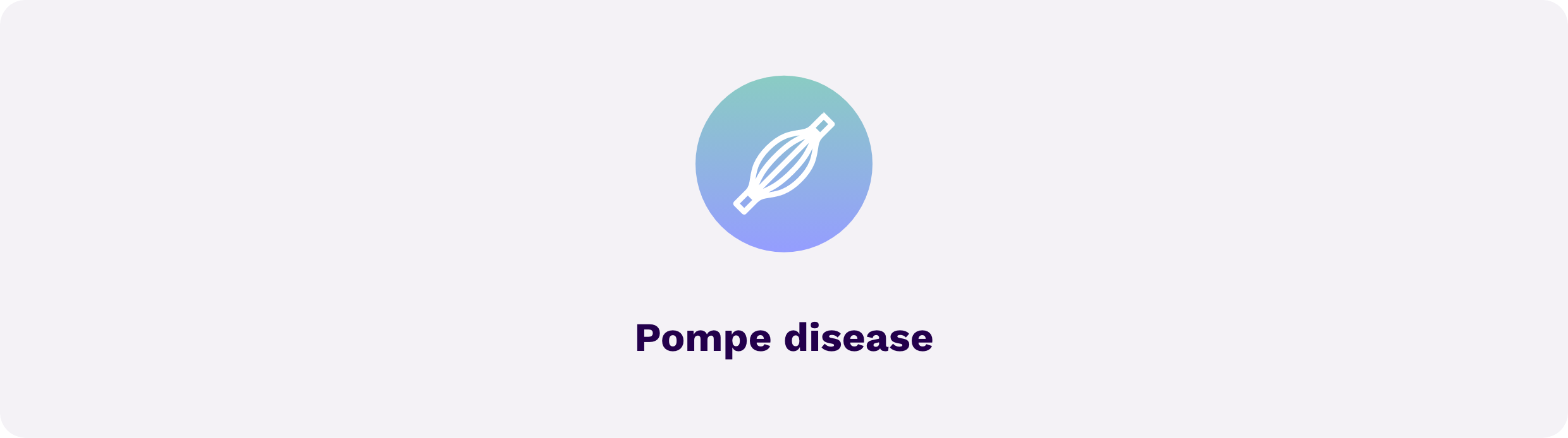 Icon representing Pompe disease. 
