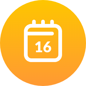 Icon representing week 16.