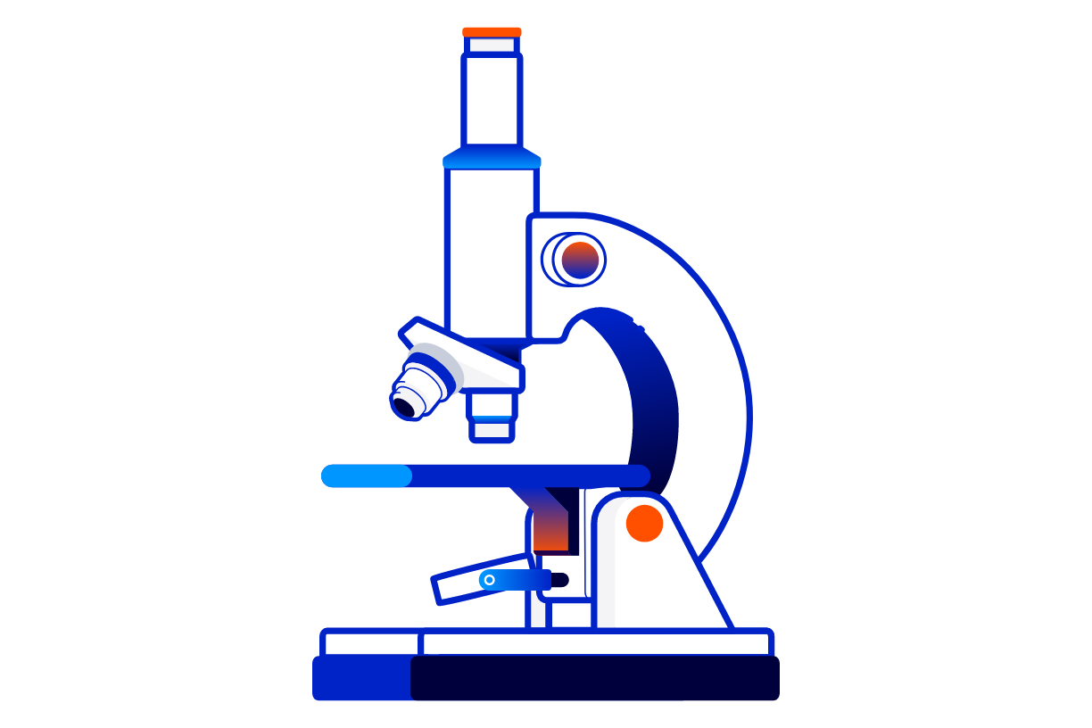 Microscope icon. 