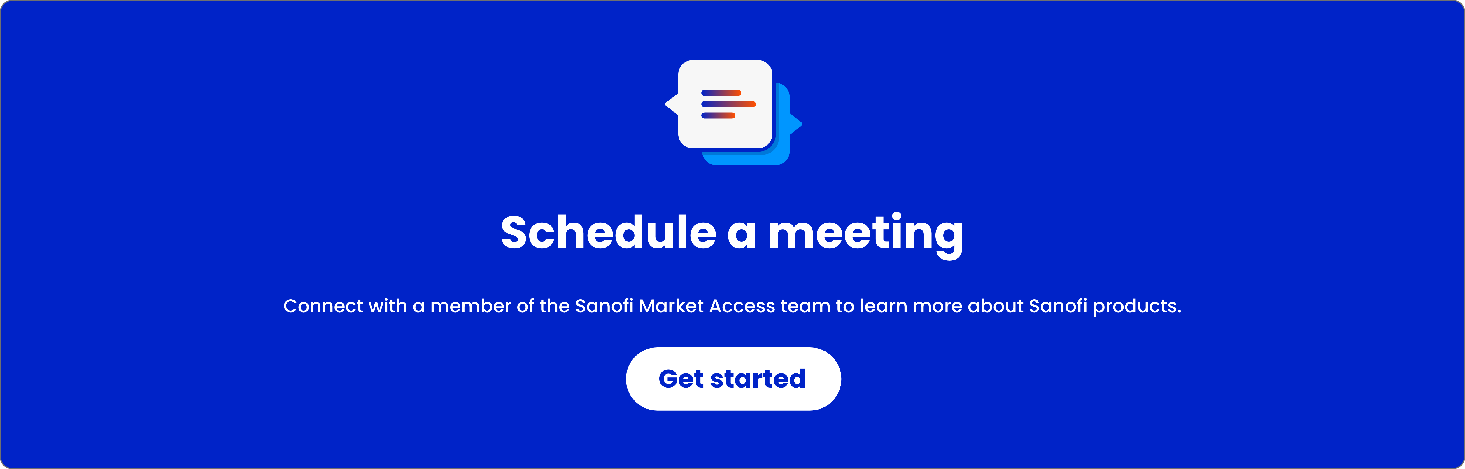 Schedule a meeting call-to-action graphic. 