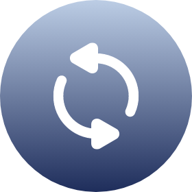 Icon representing repeating treatment cycles.