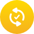 A finger clicking on a clock icon.